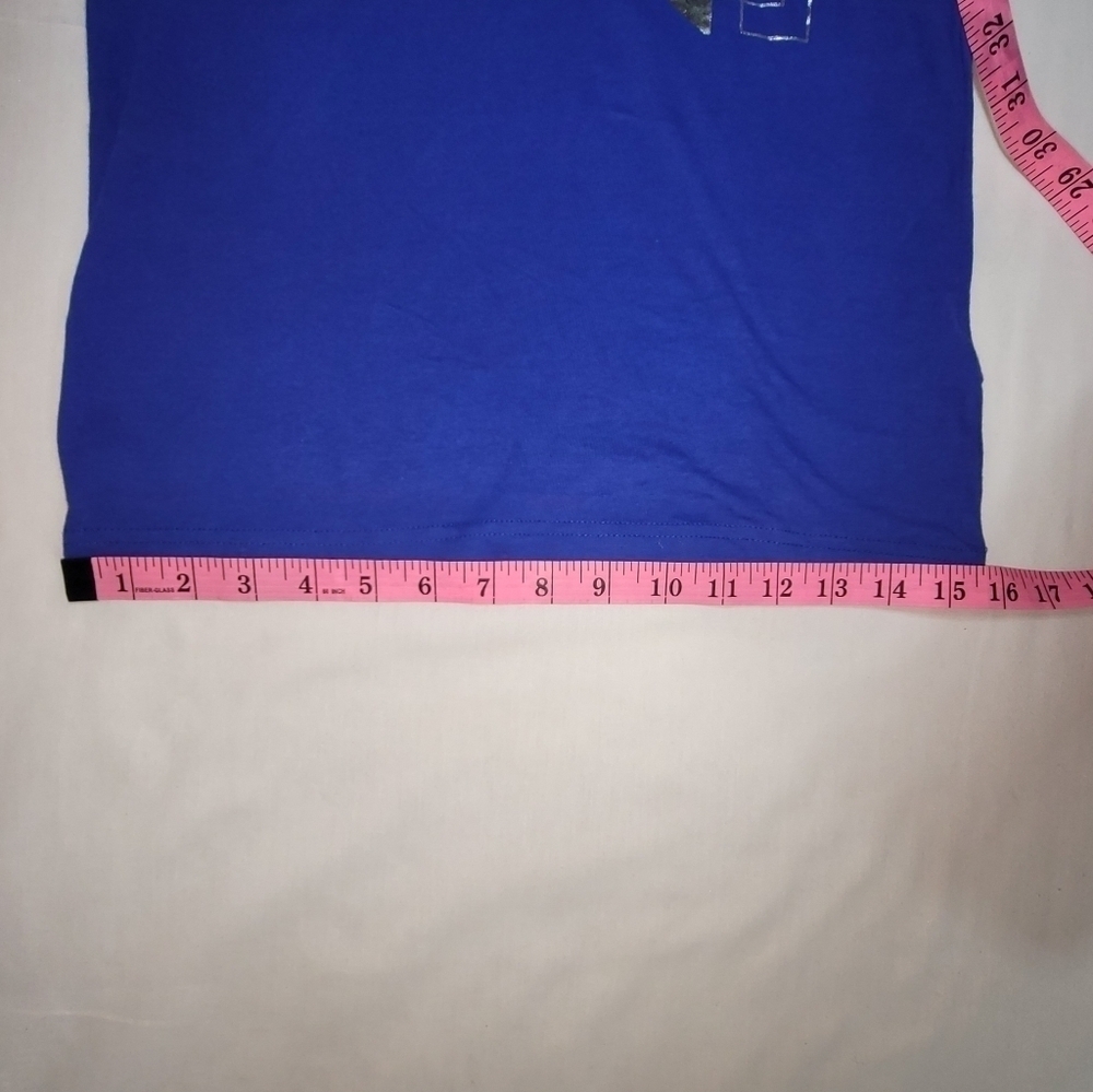 NWT Adidas Sleeveless Cobalt Blue And Silver Boys Top Size 8 - Picture 10 of 11
